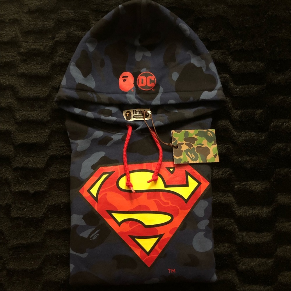 Bape x DC Comics (Superman Hoodie) supreme